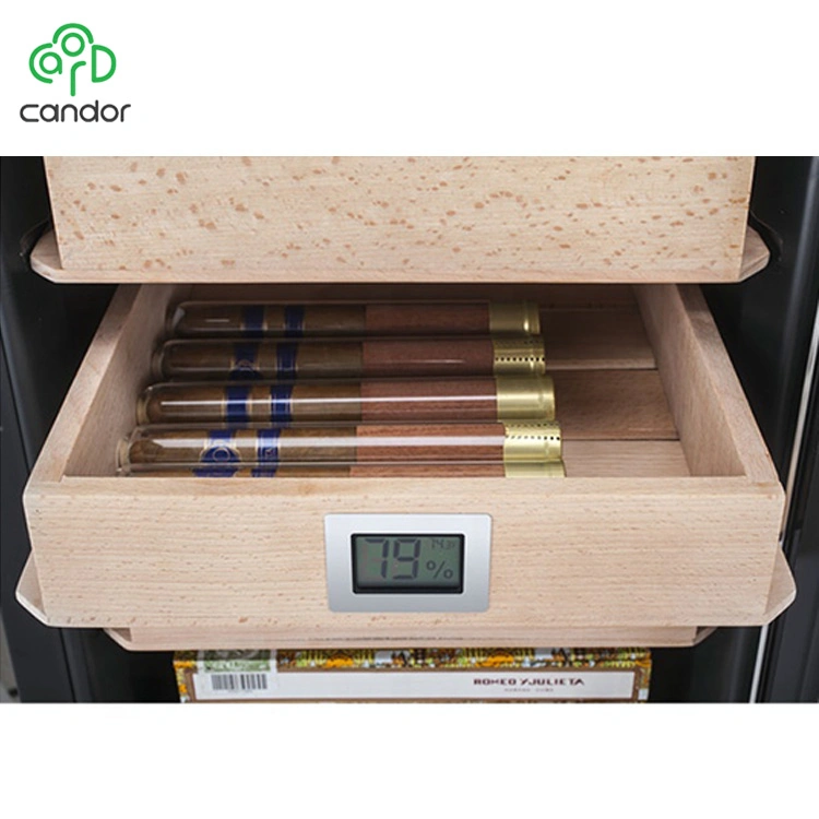 Candor Wholesale 400 PCS TFT Screen Touch Control Electrical Humidor Refrigerator Cabinet for Home Use
