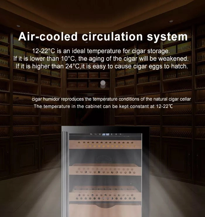 Inverter Compressor Climate Controlled Cigar Cooler Digital Display Cigar Cooler