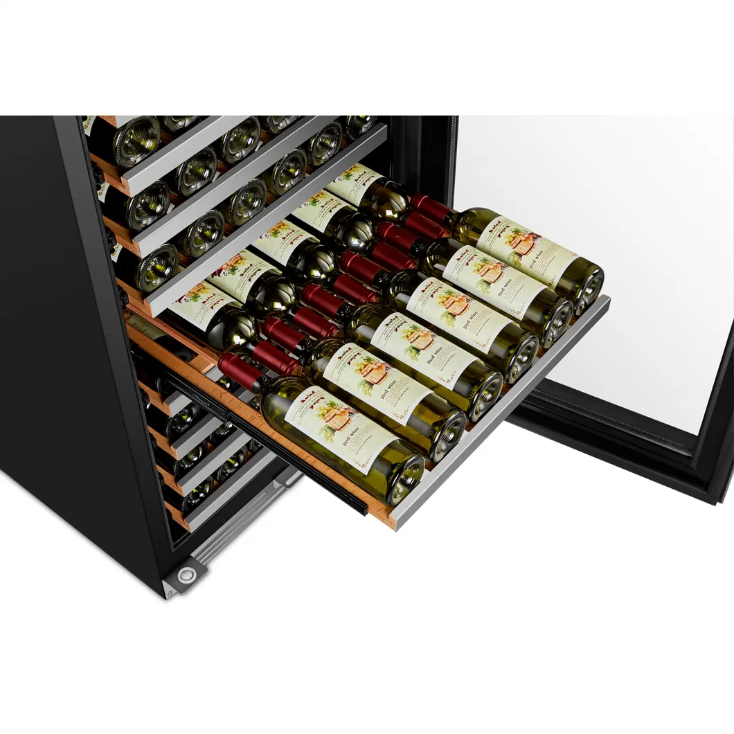 Dual Zone Wine Refrigerator/Wine Cooler/Wine Fridge with Ss Front Shelves and LED Light