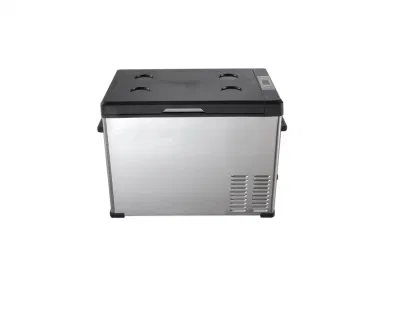 Mini refrigerador portátil de 15 litros con carcasa de acero inoxidable 12DC/24DC